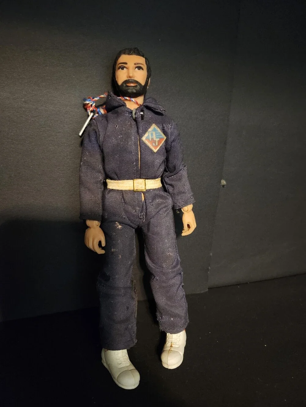 Vintage Action Jackson Male Action Figure in Navy Jumpsuit